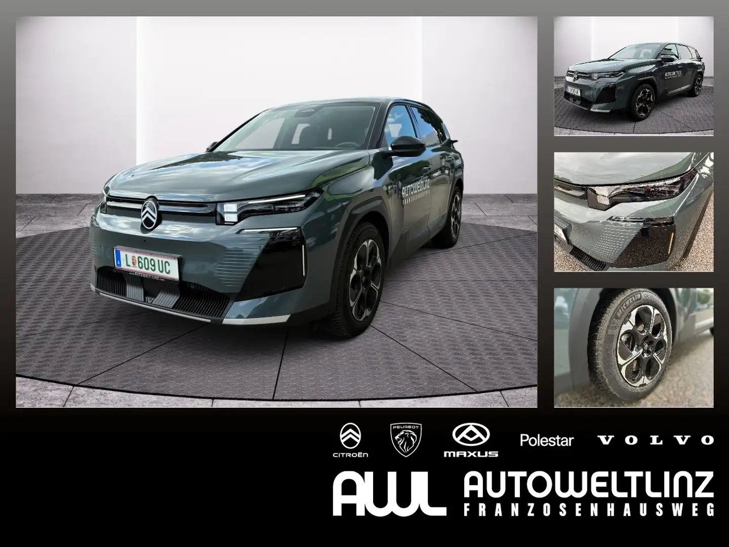 Citroen C5 Aircross E 210 MAX LED+Navi+SHZ+2xKlima+360 Grün - 1