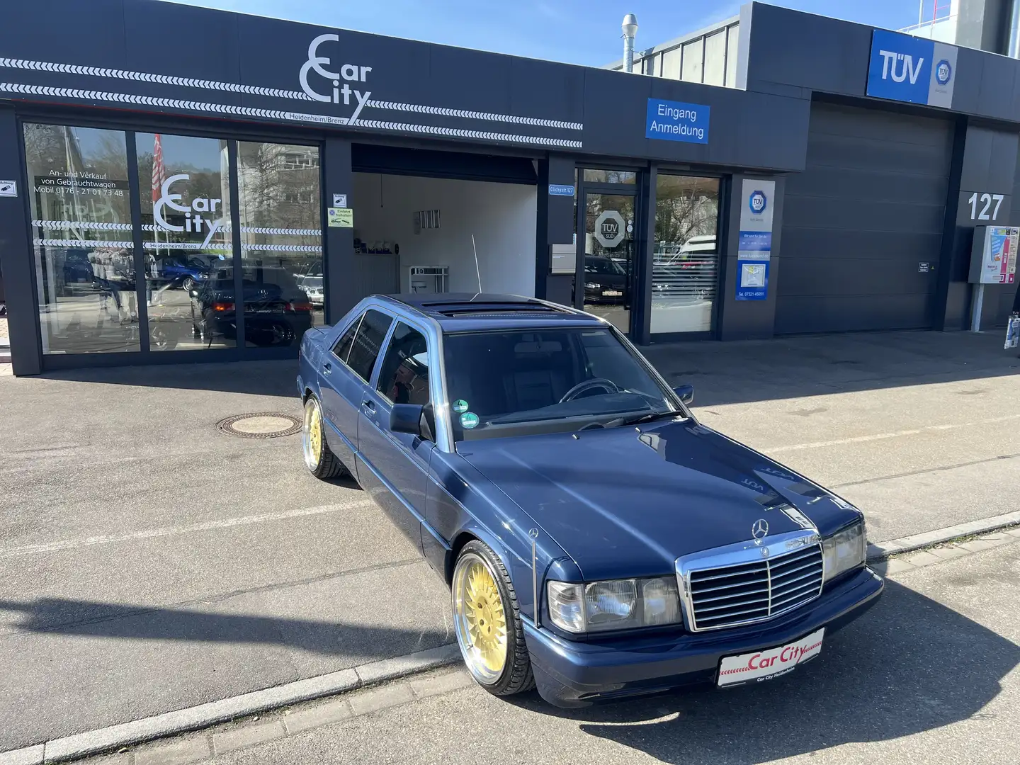 Mercedes-Benz 190 2,0*Automatik*16V-Sitze*SHD*KW Fahrwerk*18Zoll*Top Blau - 2