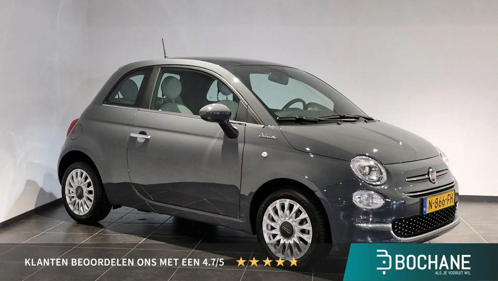Fiat 500 1.0 Hybrid Dolcevita | Cruise Control | Parkeersen Grijs - 1