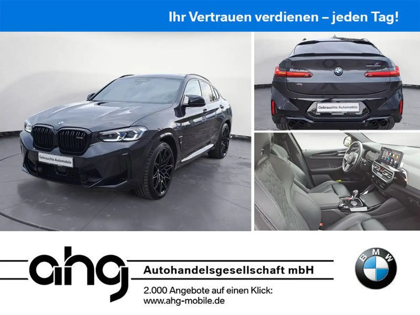 BMW X4 M COMPETITION AT AHK Pano Sitzlüftung Silver - 1