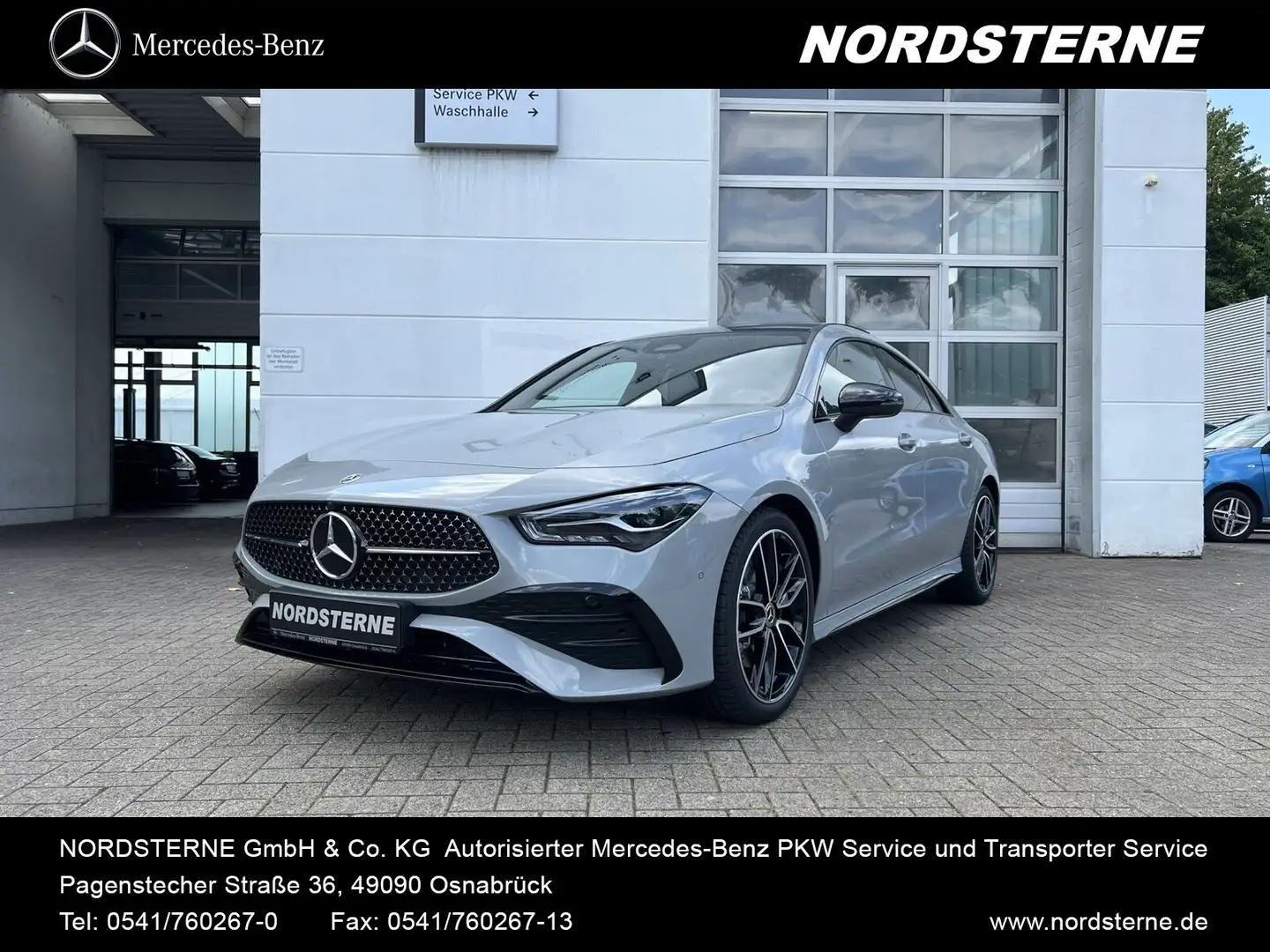 Mercedes-Benz CLA 200 CLA 200 Coupé+AMG-LINE+NIGHT+PANO+DISTR.+R.KAM++ Gris - 1