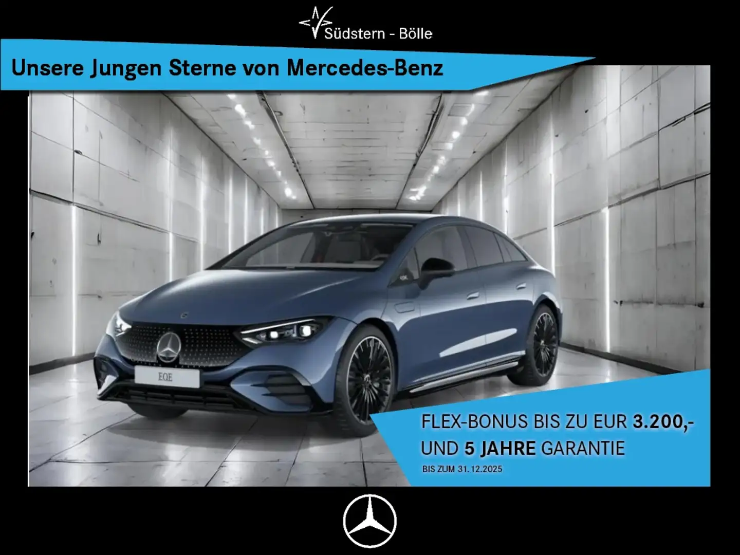 Mercedes-Benz EQE 500 4M AMG-PREM.+AHK+AIRM.+DISTR.+BURM.+HAL+ Bleu - 1