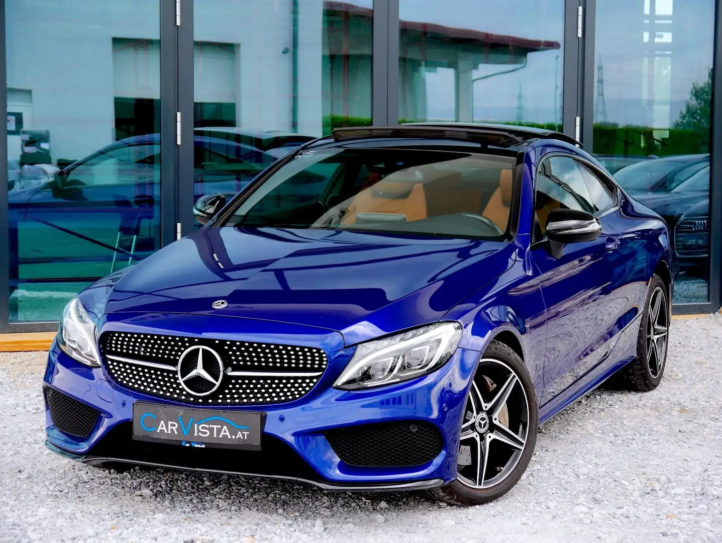 Mercedes-Benz C 250 Coupe AMG Line Aut. *Panorama/Burmester Sound* Blau - 1