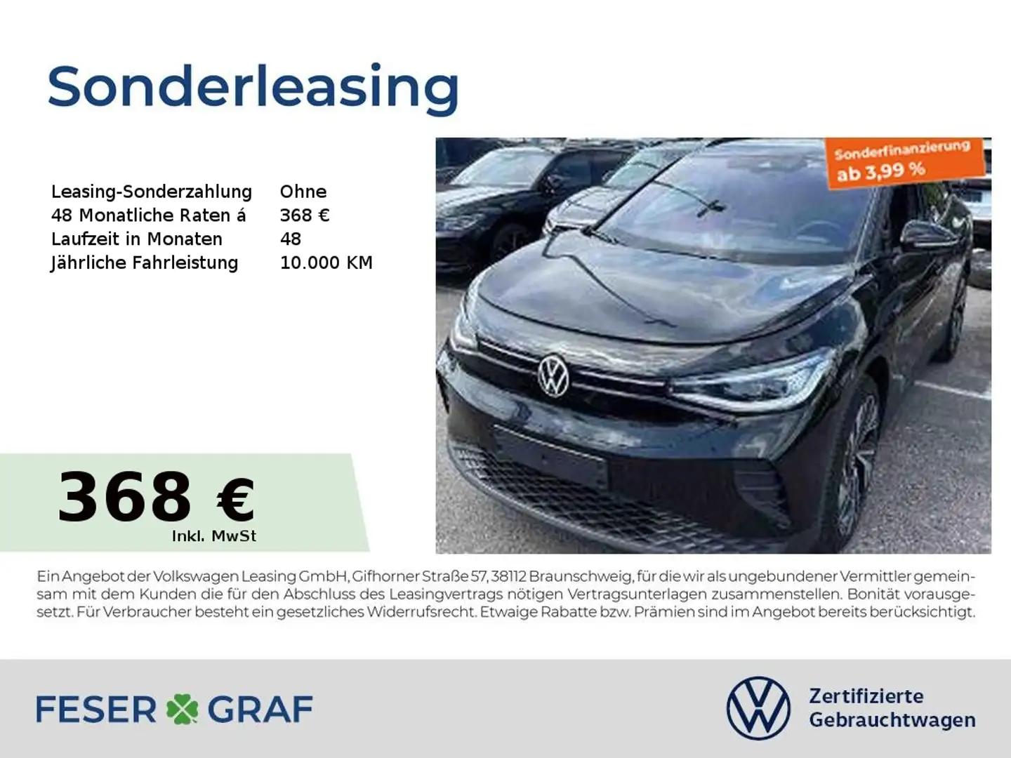 Volkswagen ID.4 Pro Performance Navi CCS AreaView Noir - 1