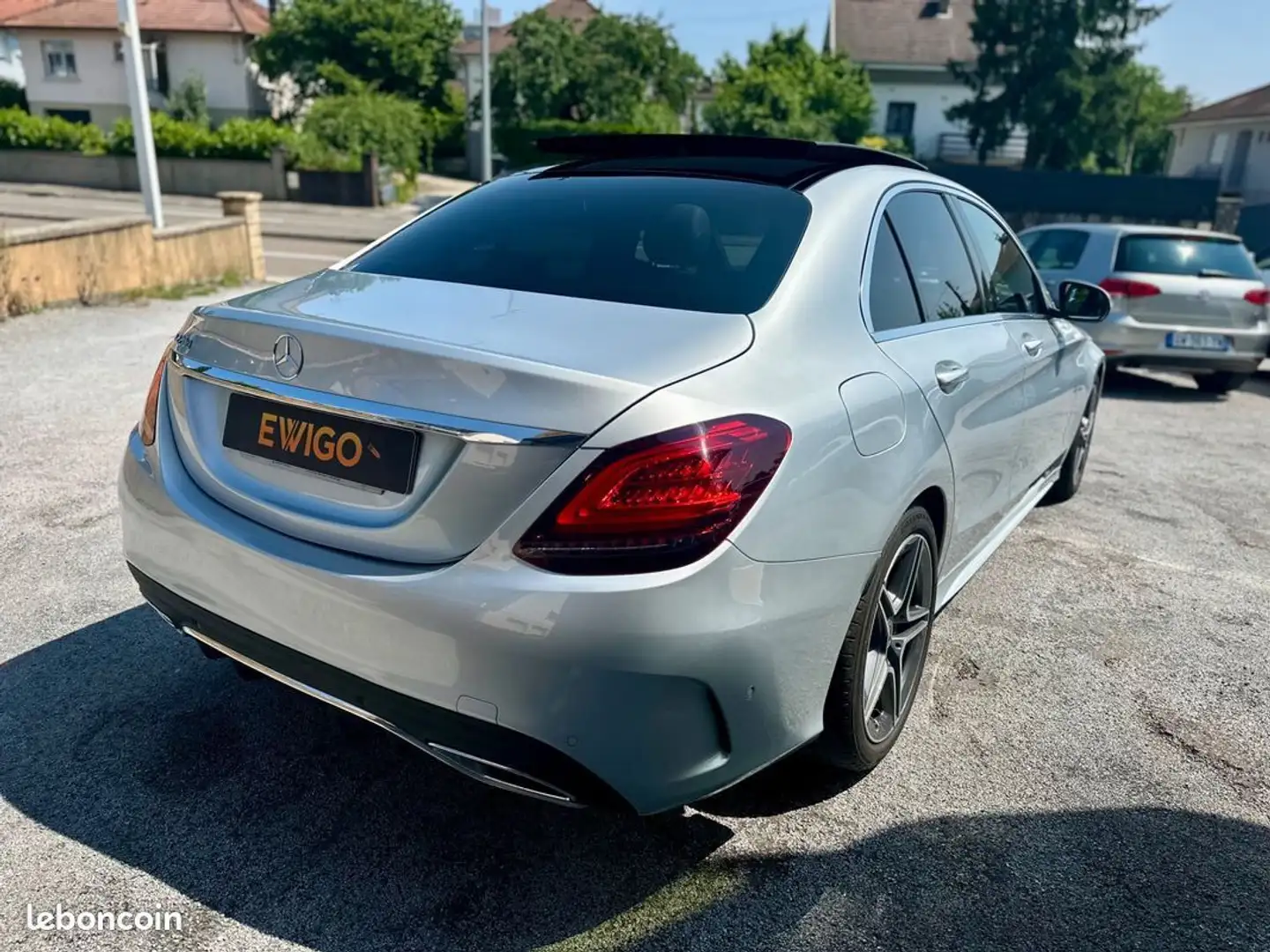 Mercedes-Benz C 220 2.0 220 d 194ch amg line 9g-tronic bva Gris - 2