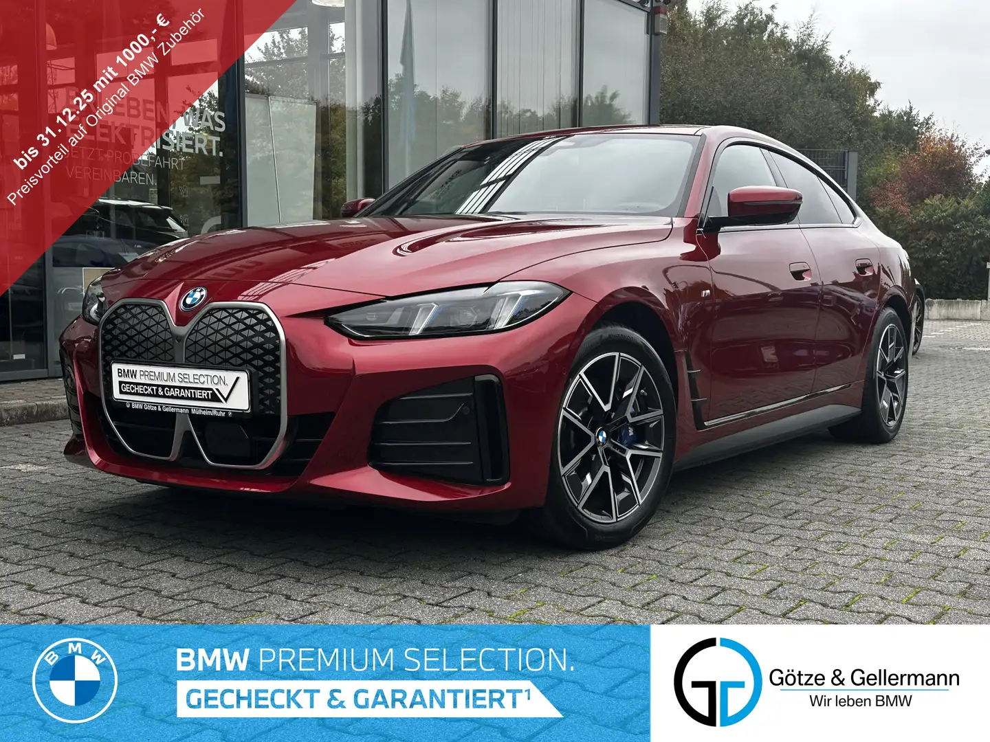 BMW i4 eDrive40 M Sport Stop&Go H&K AHK FACELIFT Rot - 1