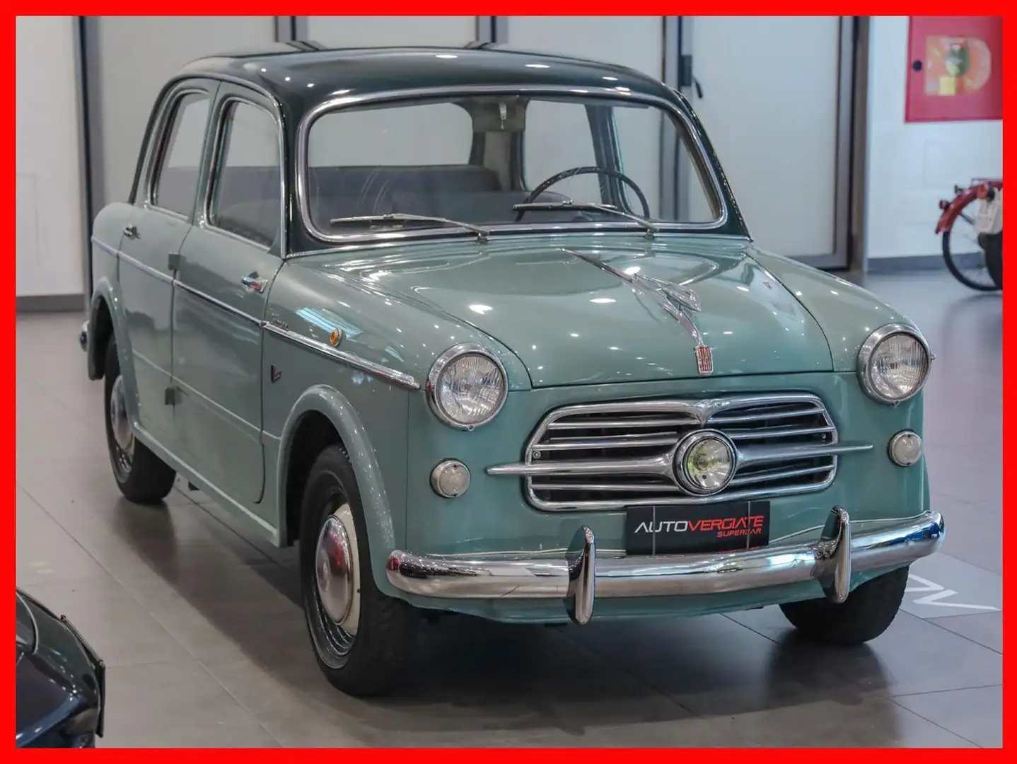 Fiat 1100 TV **ITALIANA - TARGHE ORIGINALI** Verde - 2