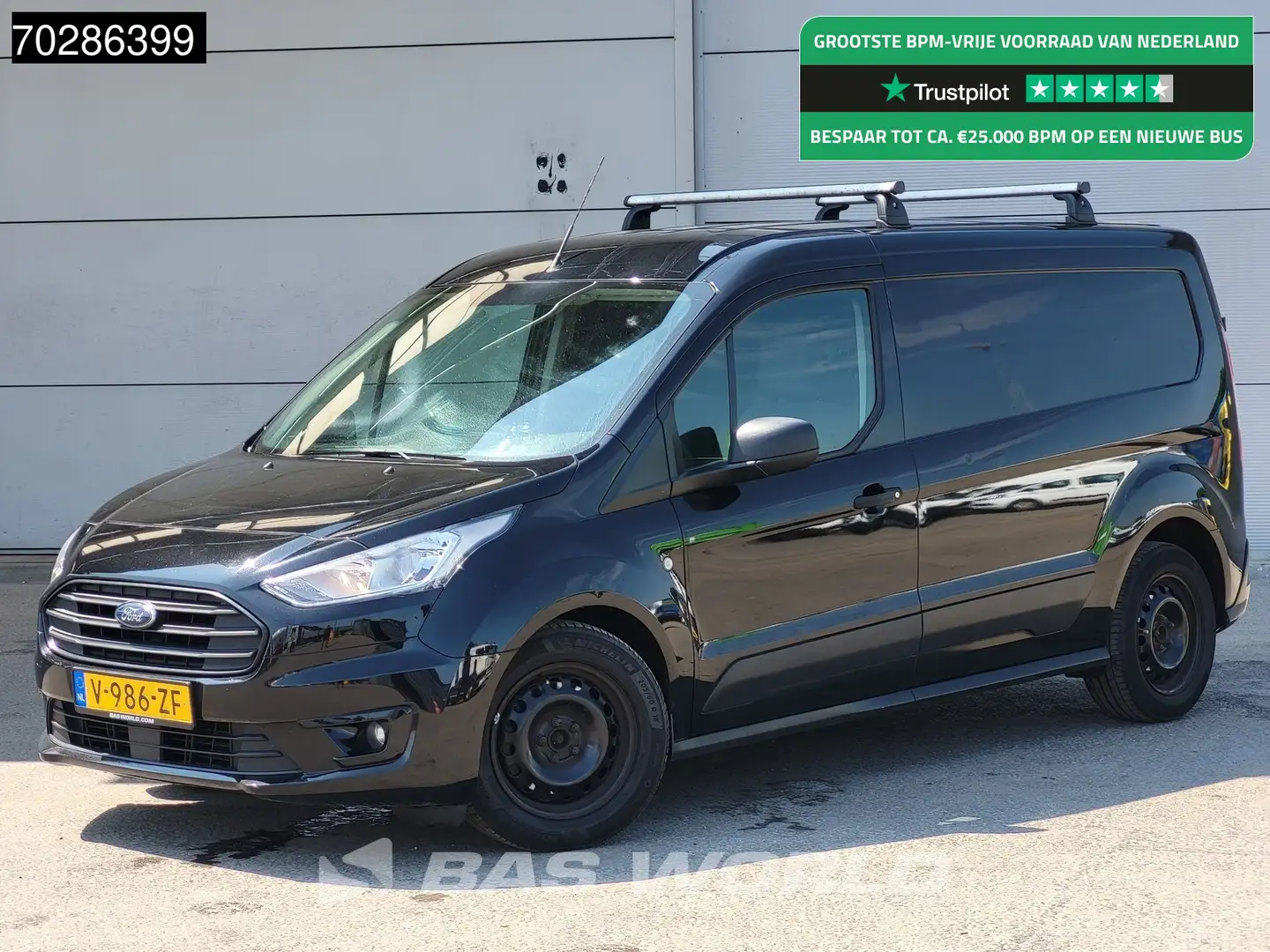Ford Transit Connect 100PK Automaat Trekhaak Airco Imperiaal Euro6 4m3 Zwart - 1