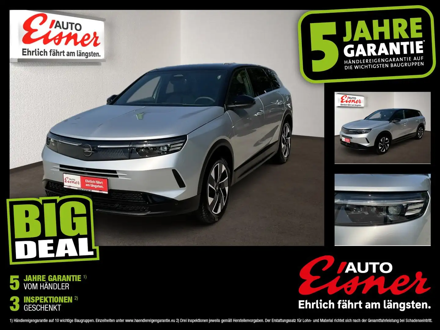 Opel Grandland 1.2 48V W GS 2xKlima ACC AUT DynLicht Grau - 1