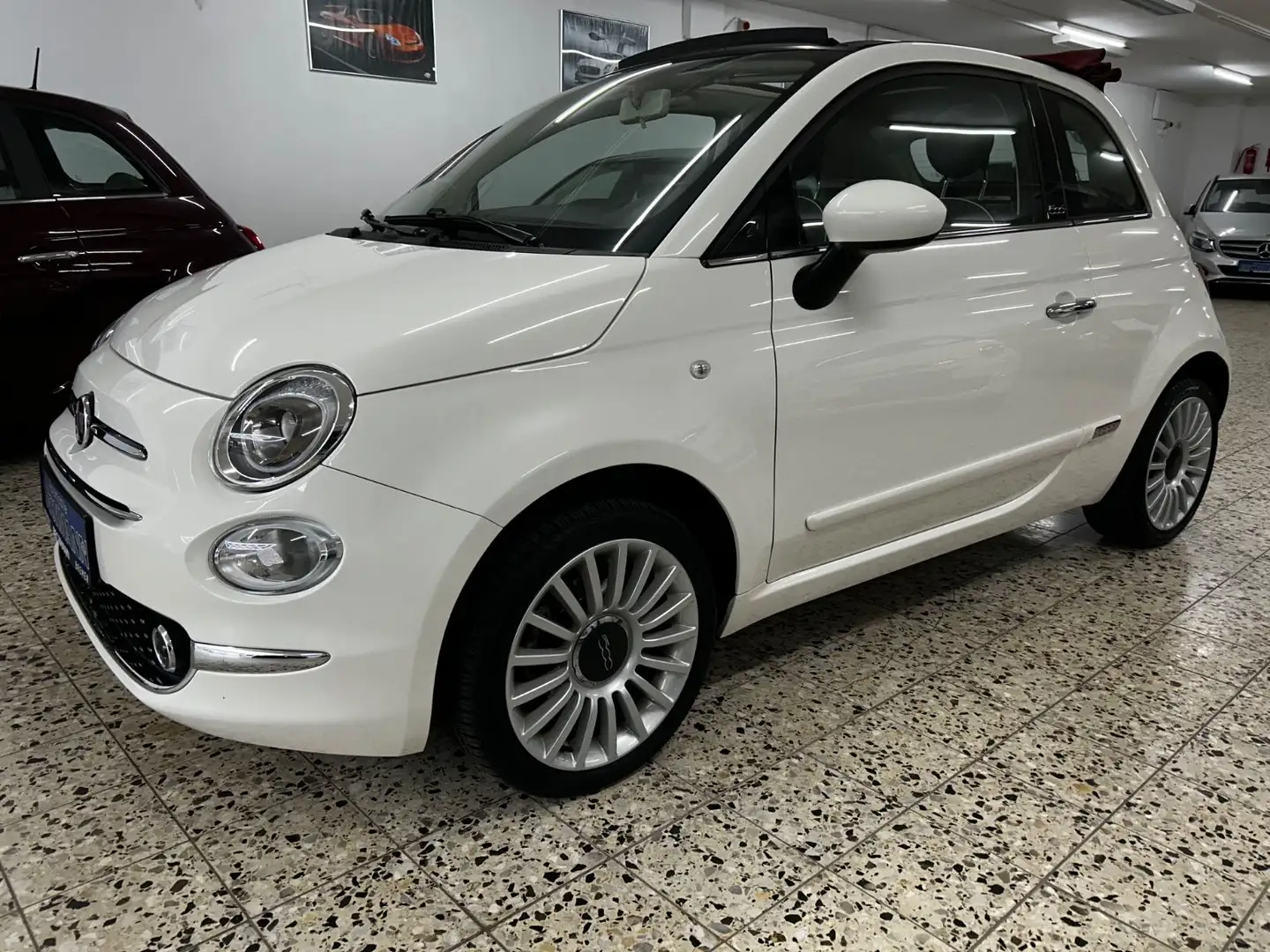 Fiat 500 Cabrio Blanc - 1