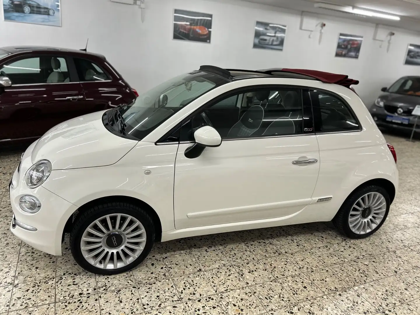 Fiat 500 Cabrio Blanc - 2