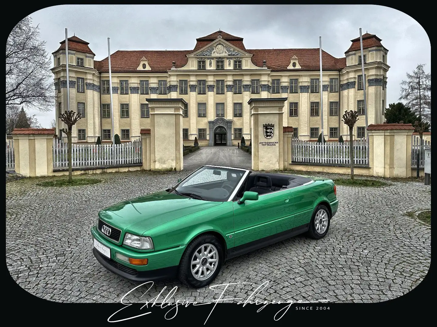 Audi 80 |2,6 Cabrio|Aus Fahrzeugsammlung|Scheckheft! Grün - 1