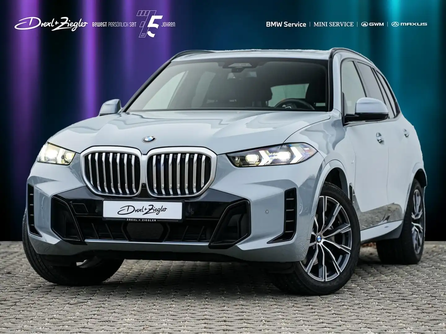 BMW X5 xDrive40d M-Sport AHK ACC PANO Sitzlüft 360° Grau - 1