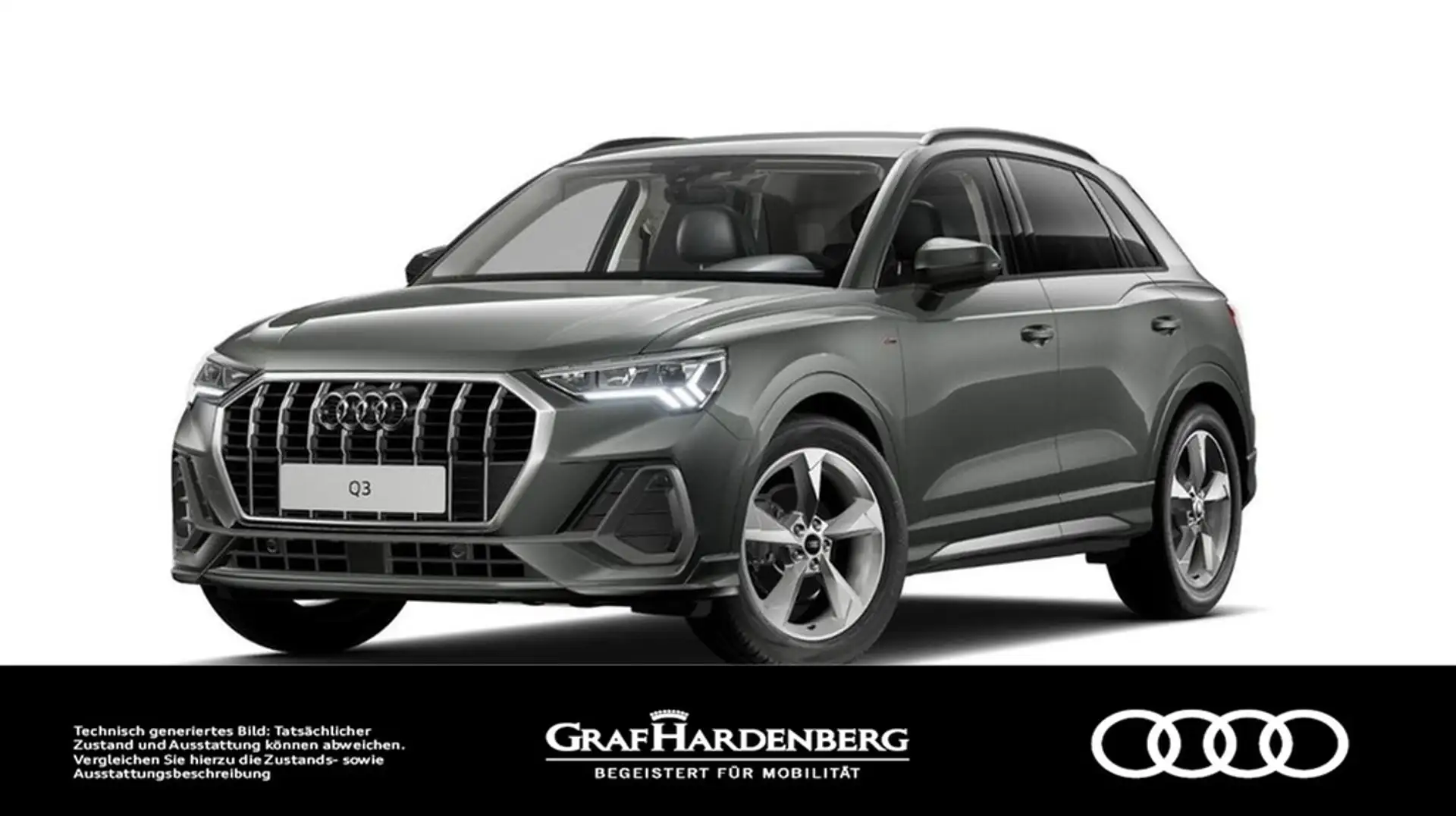 Audi Q3 35 TFSI S line Virt.Cockpit LED Navi AHK Gris - 1