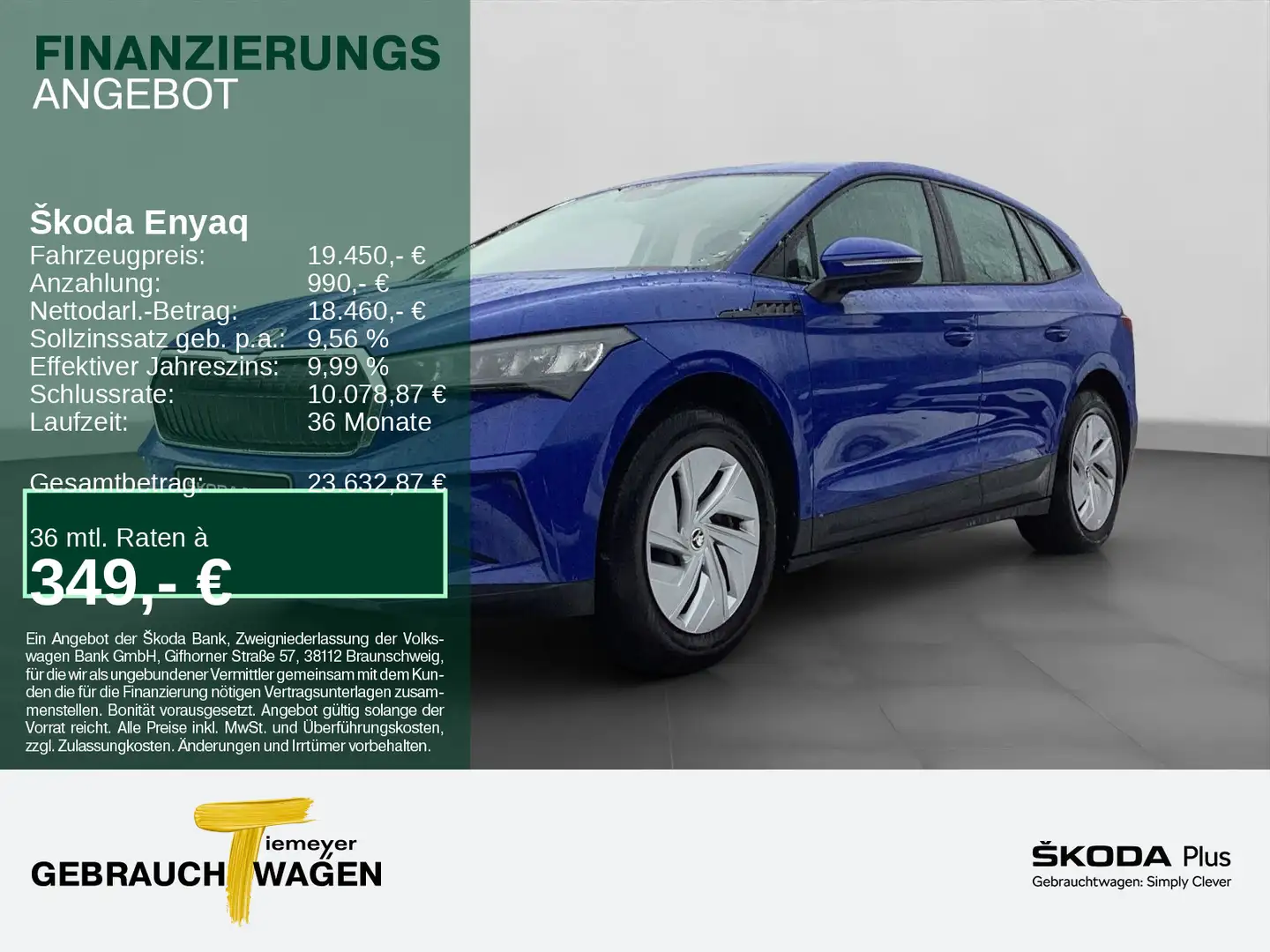 Skoda Enyaq iV LED CLIMATRONIC GRA Blau - 1