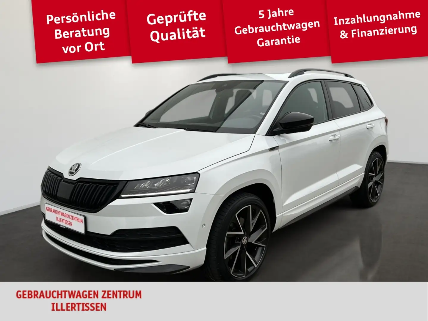 Skoda Karoq 2.0 TSI 4x4 Sportline *AHK*PANO*KAMERA* Blanc - 1