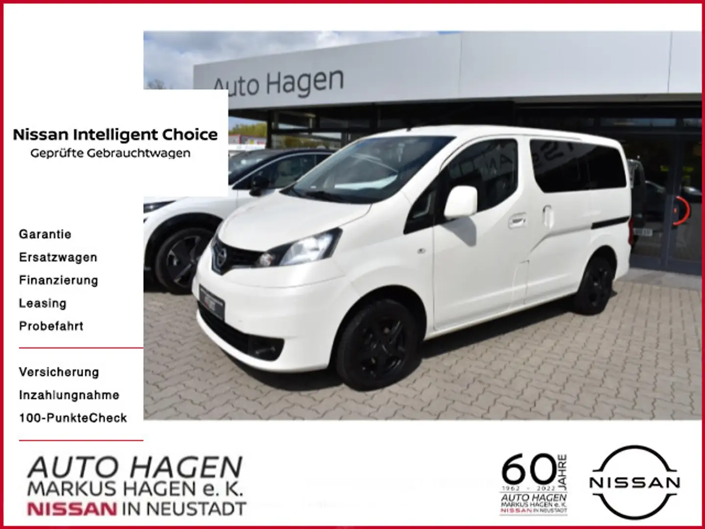 Nissan NV200 1.5 dCi Evalia Tekna 7-Sitzer 15" GJR auf Weiß - 1
