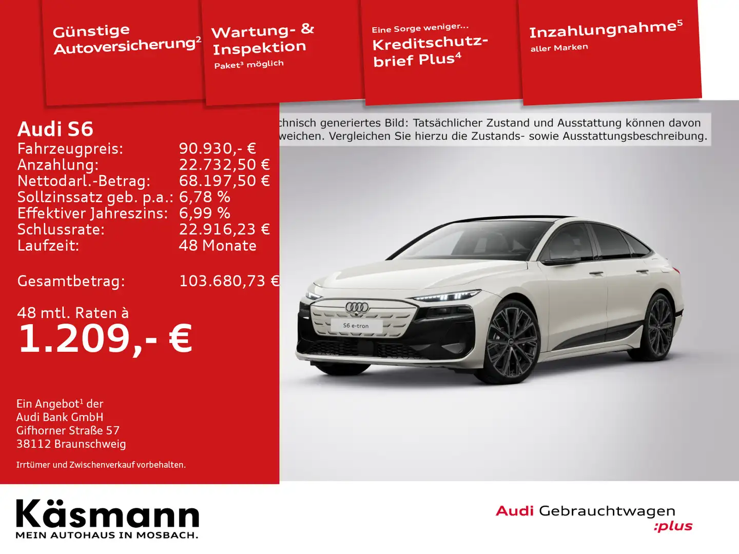 Audi S6 e-tron Sportback qu MATRIX HUD AHK TECH PRO Beige - 1