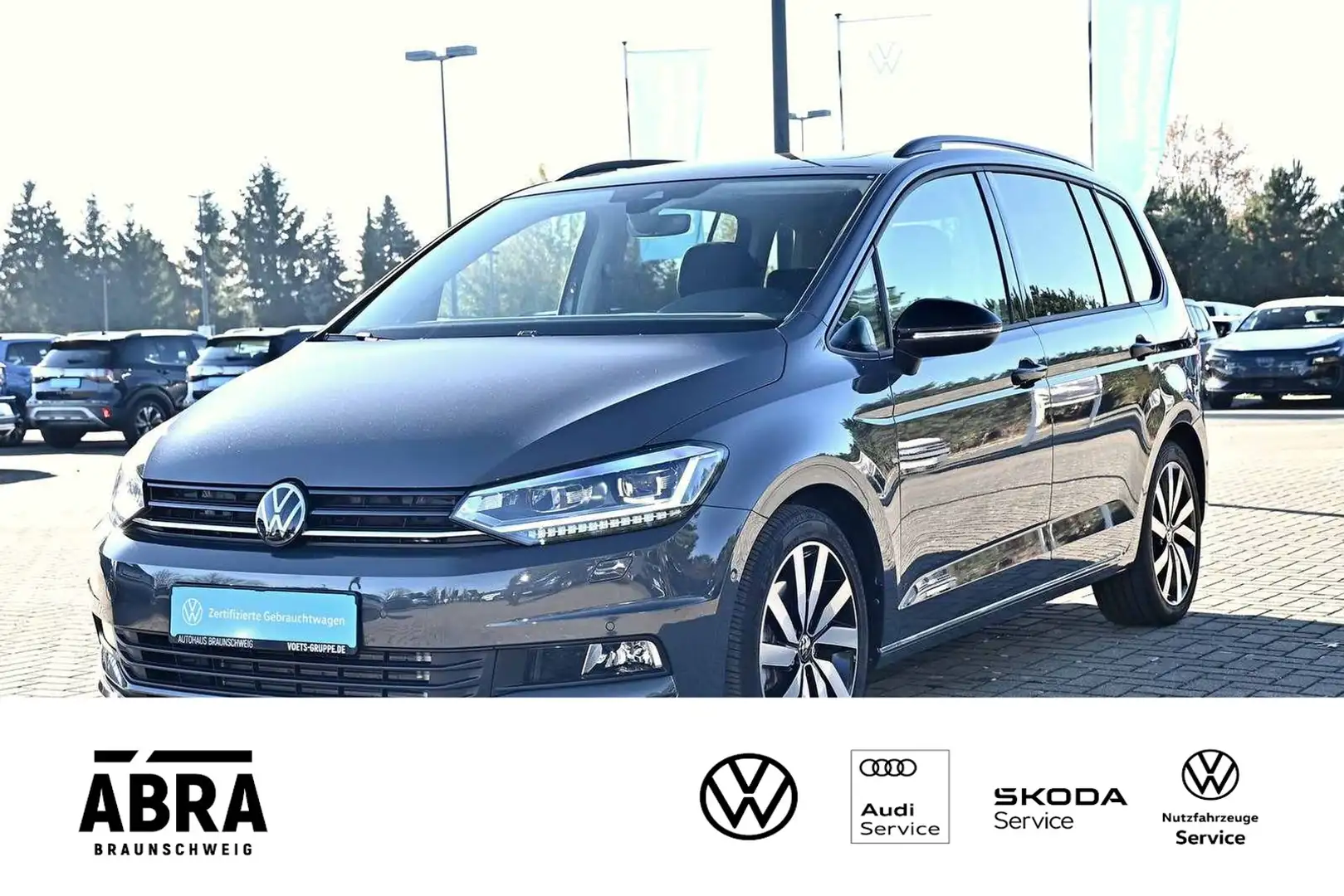 Volkswagen Touran 1.5 TSI Highline DSG LED+PANO+STHZG+CAM Grau - 1