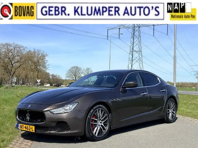 Maserati Ghibli 3.0 S Q4 411pk Aut., Leer, Navi, Cruise, ECC, 19"