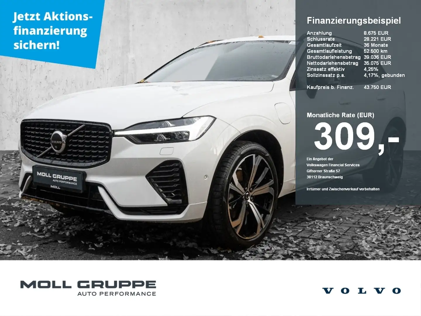 Volvo XC60 T6 Twin Engine AWD R Design Plug-In Pano 360Grad S Weiß - 1