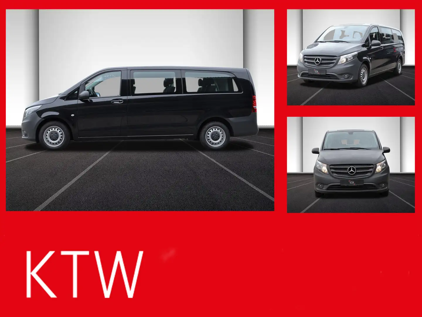 Mercedes-Benz Vito 114 TourerPro,Extralang,8Sitzer,Automatik Schwarz - 1