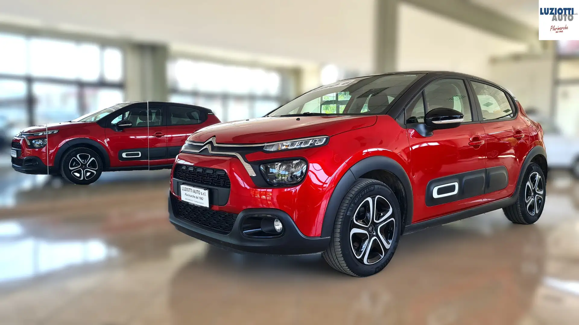 Citroen C3 C3 1.2 SHINE 83CV - OK NEOPATENTATI Rosso - 2