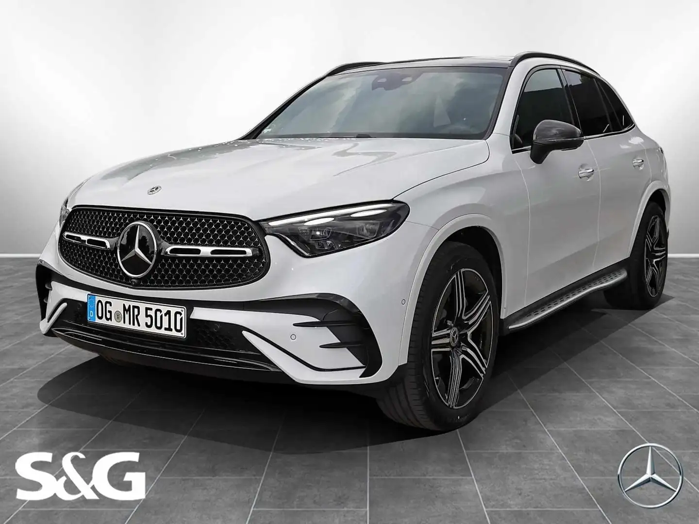 Mercedes-Benz GLC 300 d 4M AMG Distronic+360°+DI-LED+Pano+AHK Blanc - 1