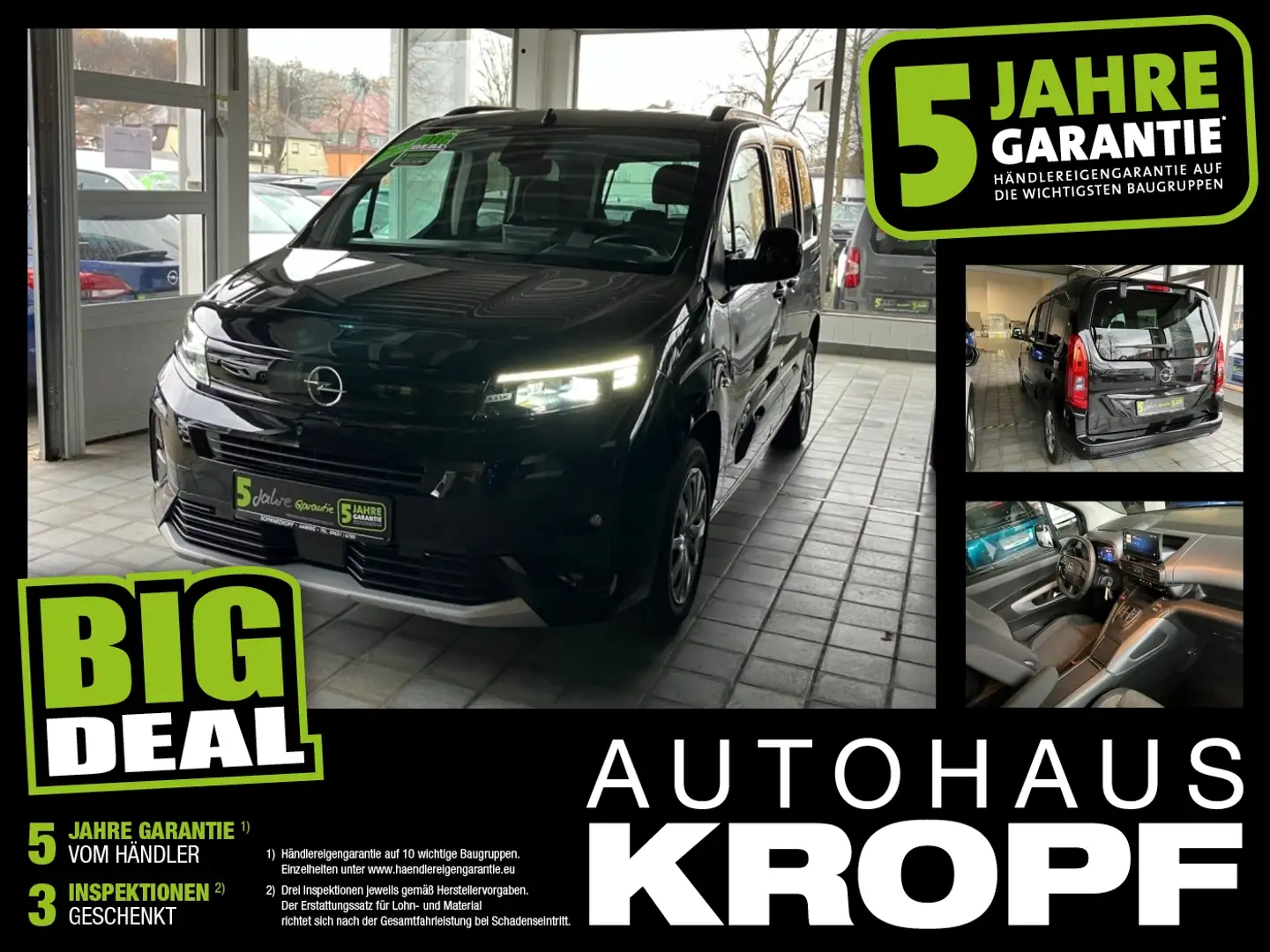 Opel Combo Life E 1.5D Fin. ab 2,99% Rückfahrkamera Noir - 1