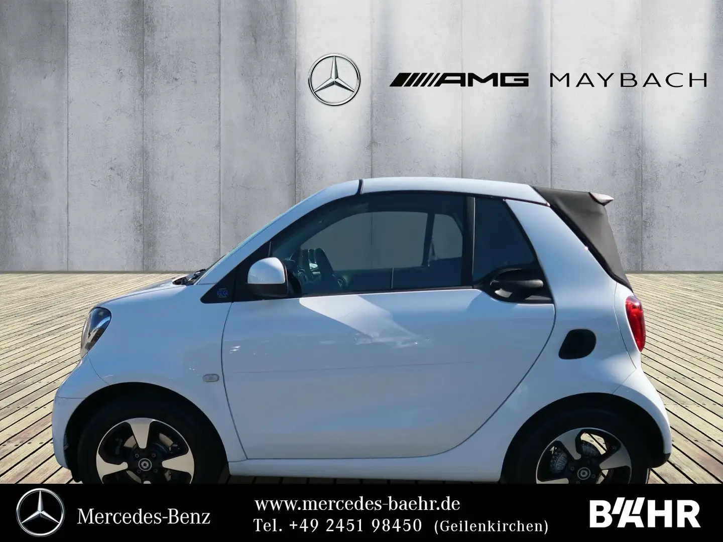 smart forTwo fortwo EQ cabrio passion/Tempomat/Klima/LMR-15" Weiß - 2