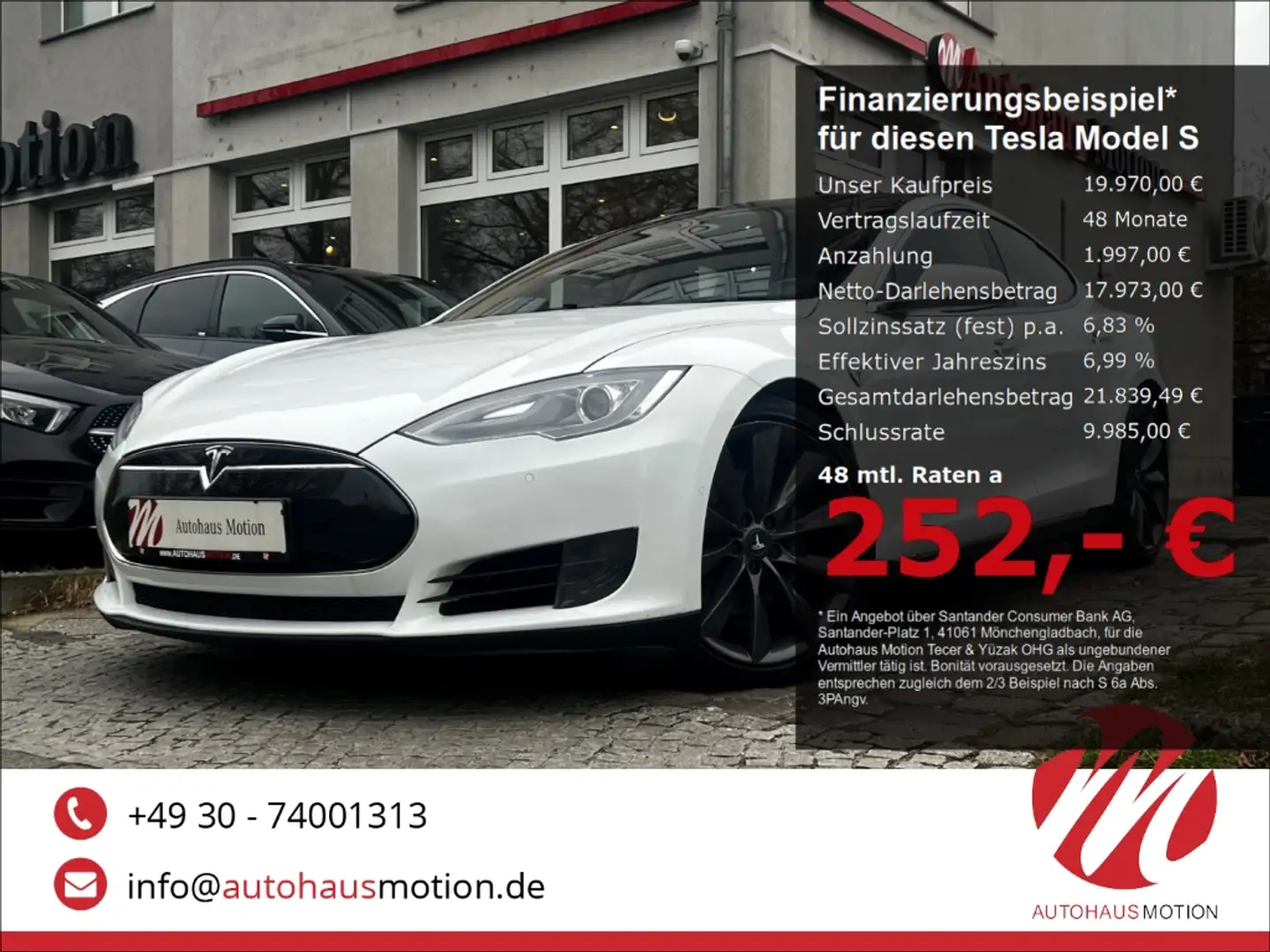Tesla Model S 70 D LED KAMERA PANO LUFT ACC LEDER Білий - 1