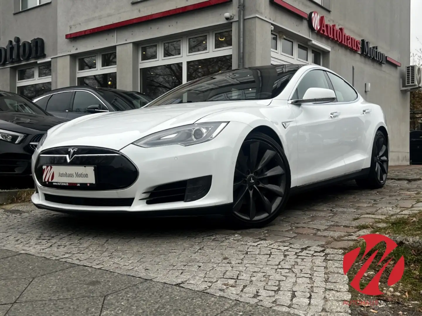 Tesla Model S 70 D LED KAMERA PANO LUFT ACC LEDER Білий - 2