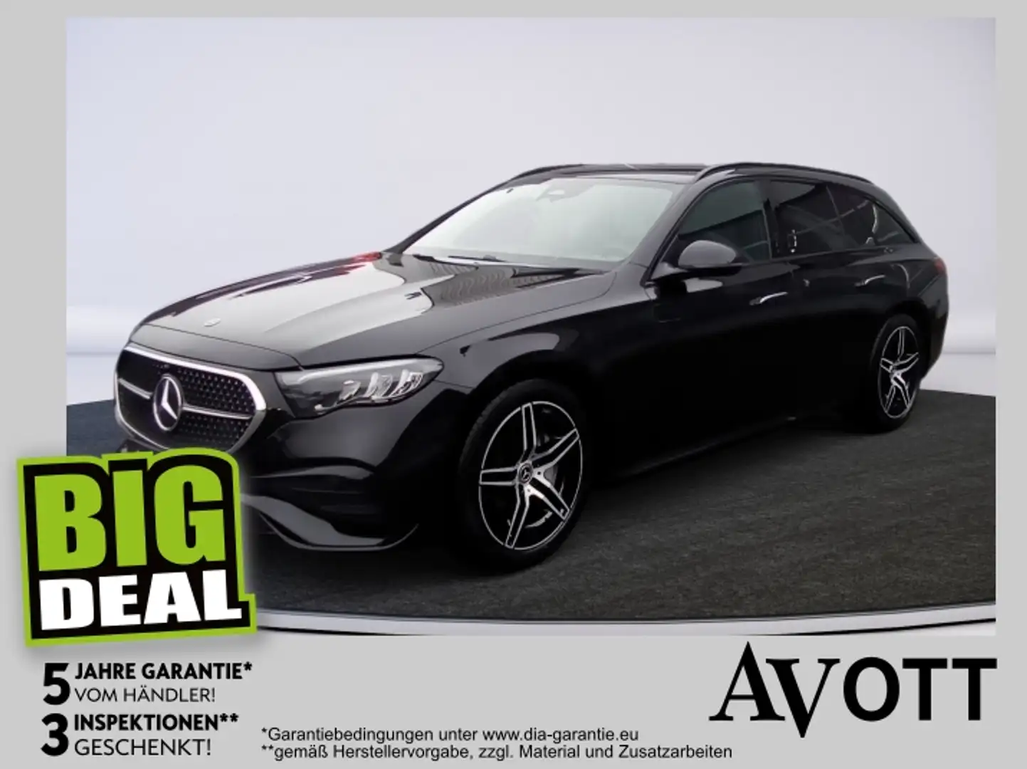 Mercedes-Benz E 220 T d 4MATIC AMG Night AHV Noir - 1