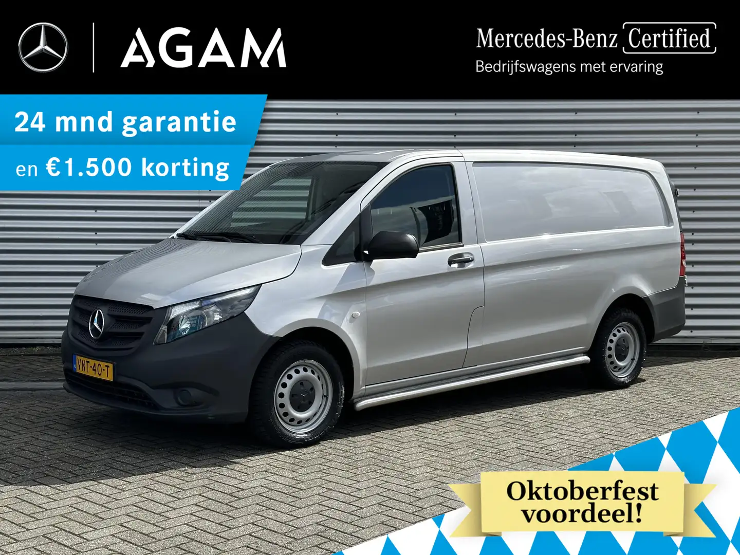 Mercedes-Benz Vito 114 CDI L2 Automaat Airco NavigatieApple Carplay- Argent - 1