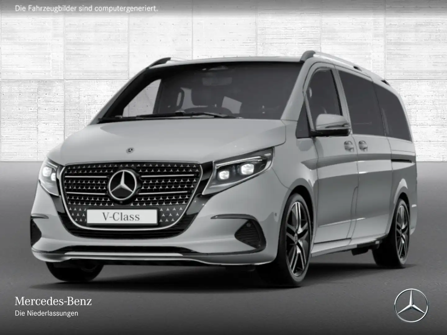 Mercedes-Benz V 300 d Lang AVANTGARDE+9G+AHK+StandHZ+Klimaautom Grau - 2