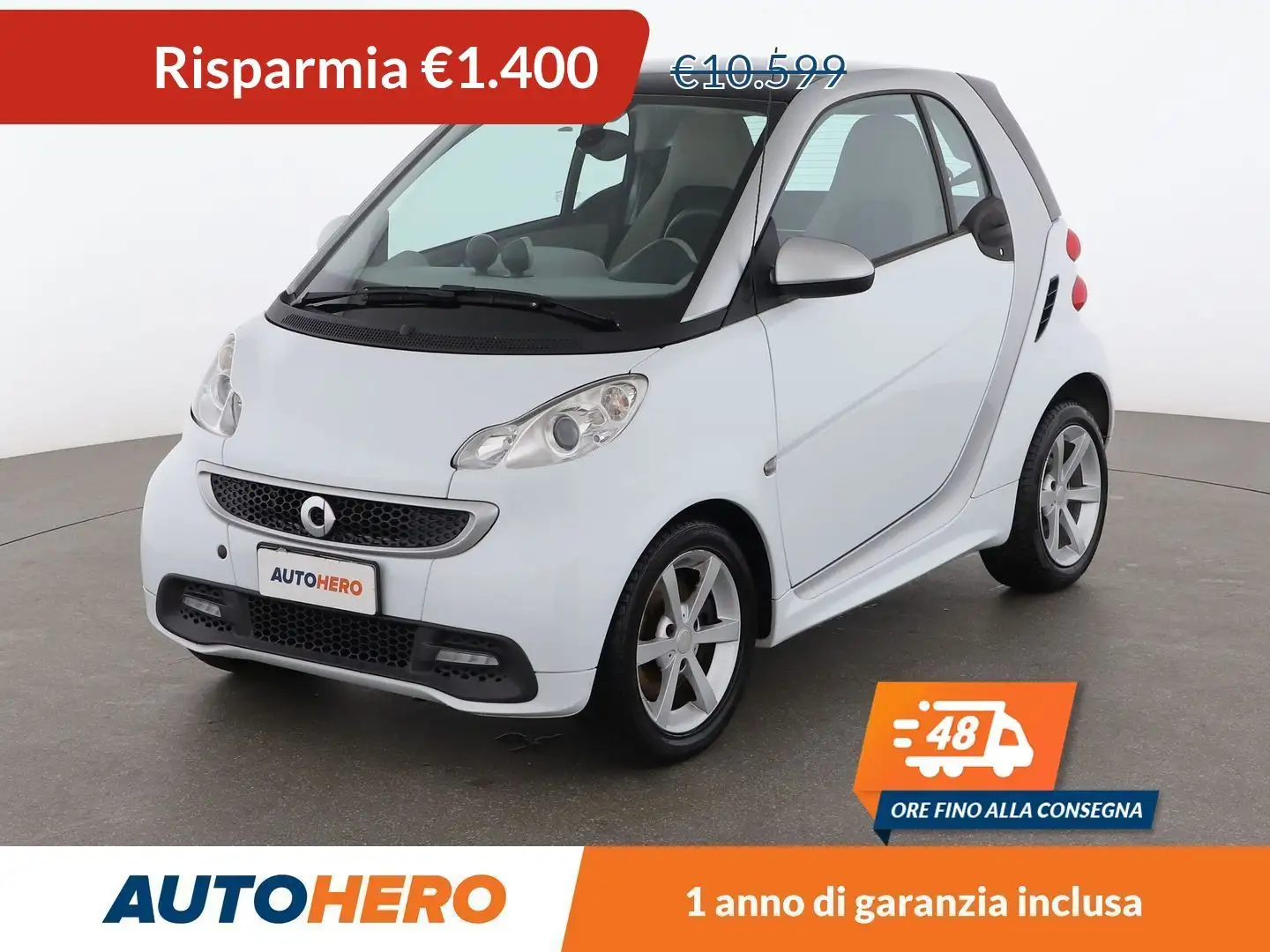 smart forTwo 0.9 Turbo passion coupé Bianco - 1