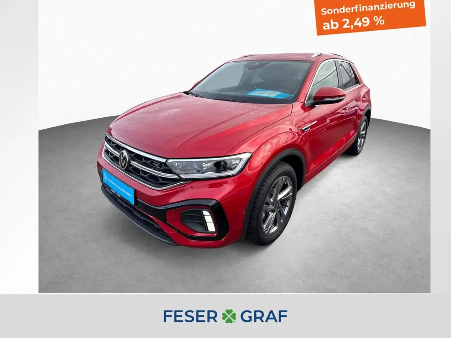 Volkswagen T-Roc 1.0 TSI R-LINE NAVI LED+ PDC APP Rot - 1