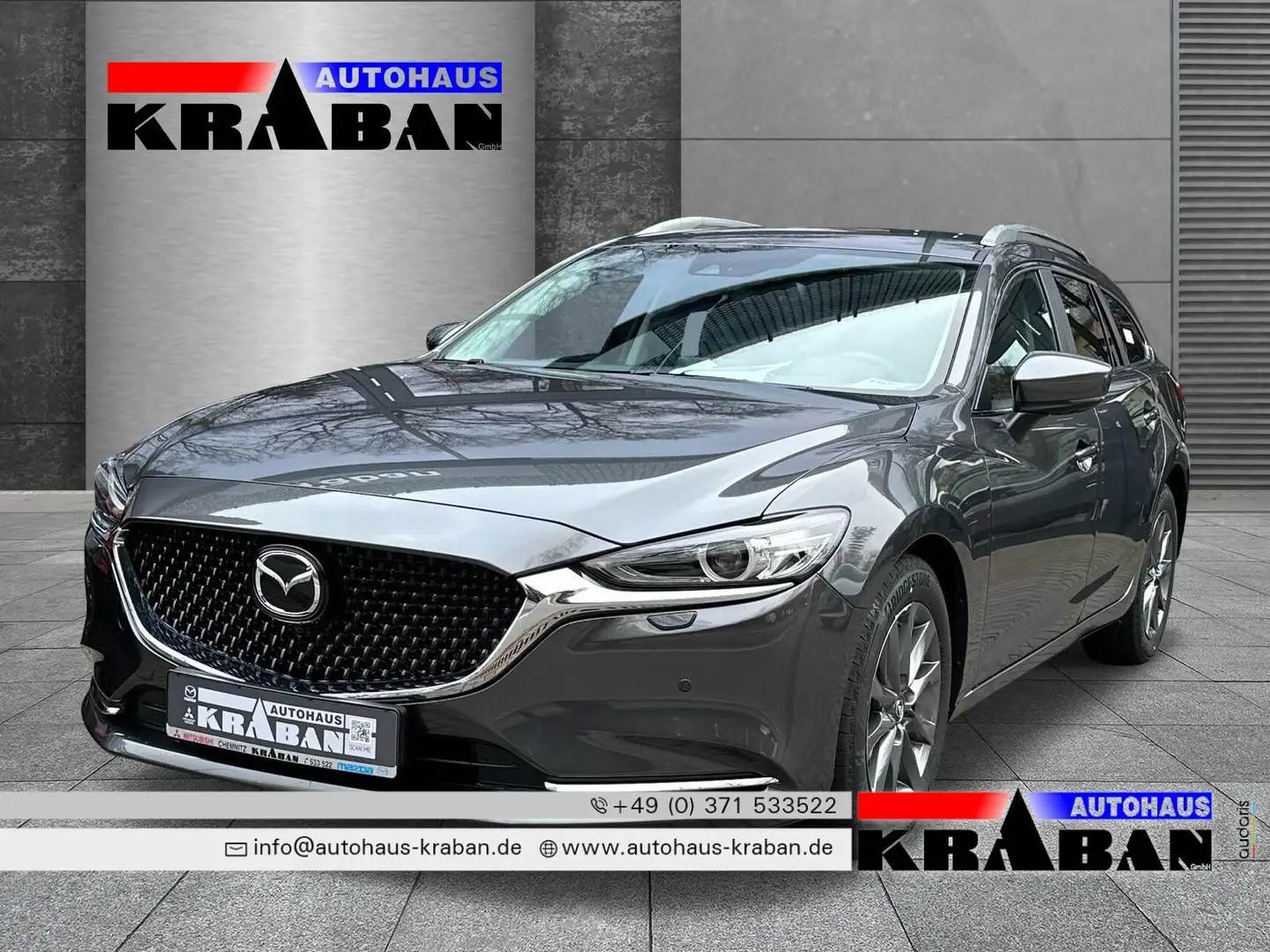 Mazda 6 Kombi 165PS AT Center-Line Navi ACC 360°Kamera Сірий - 1