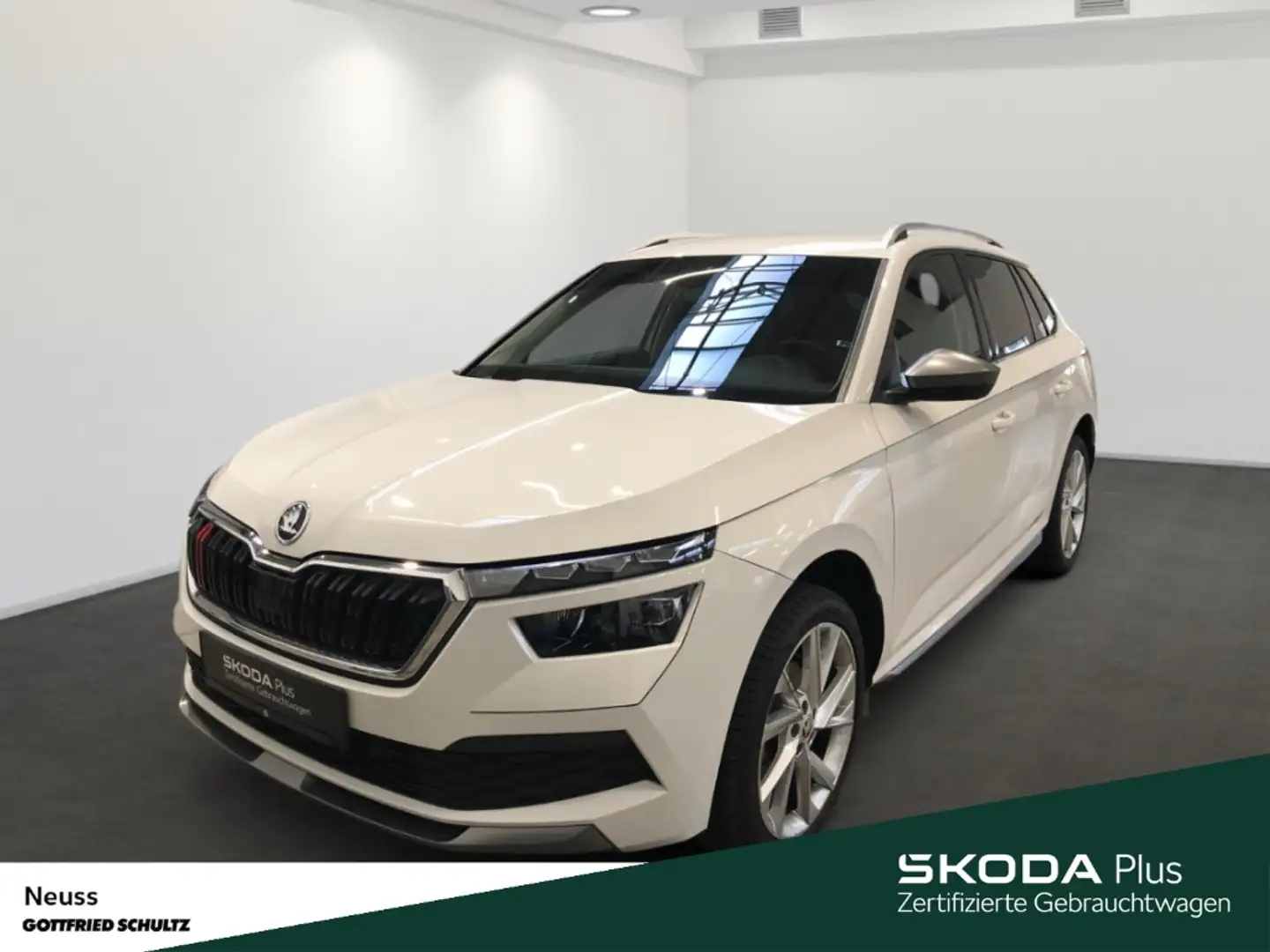 Skoda Kamiq STYLE TSI DSG EINPARKHILFE AHK LED NAVI SITZHEIZUN Weiß - 1