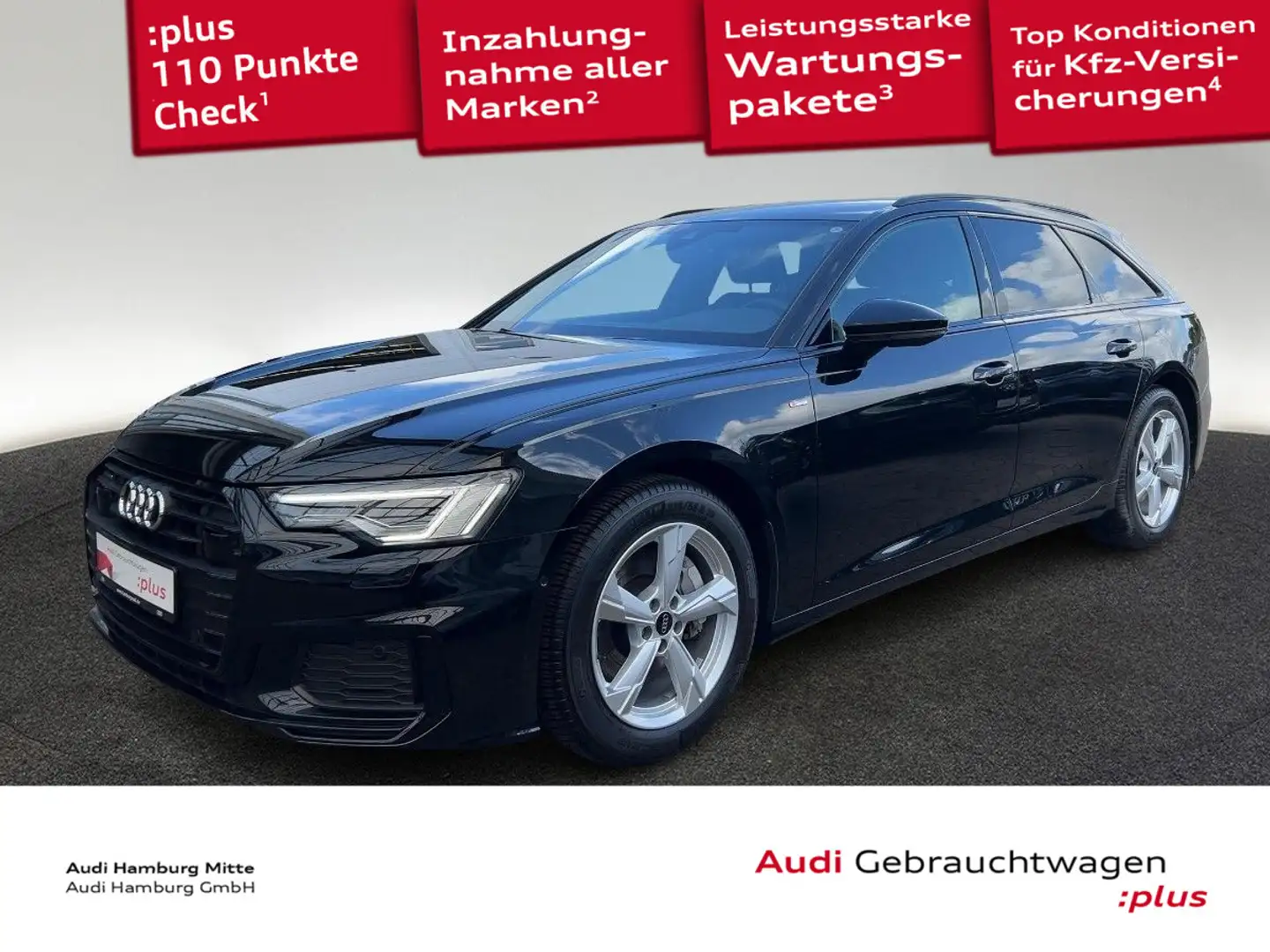 Audi A6 45 TFSI sport quattro S tronic S line M Schwarz - 1
