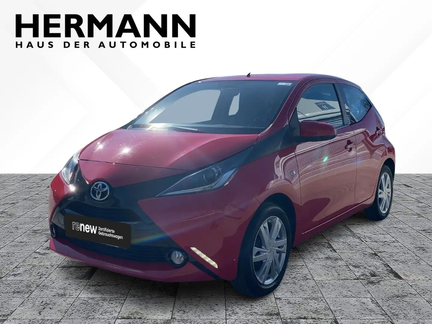 Toyota Aygo 1.0 x-play touch *CAM*LED*LM*KAM Rood - 2