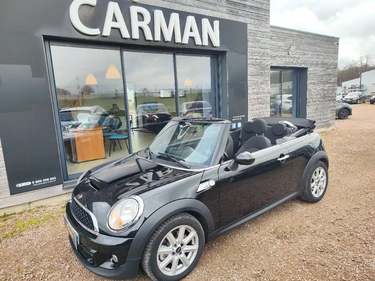 MINI Cooper S Cabrio Mini let 184 ch   A Negro - 1