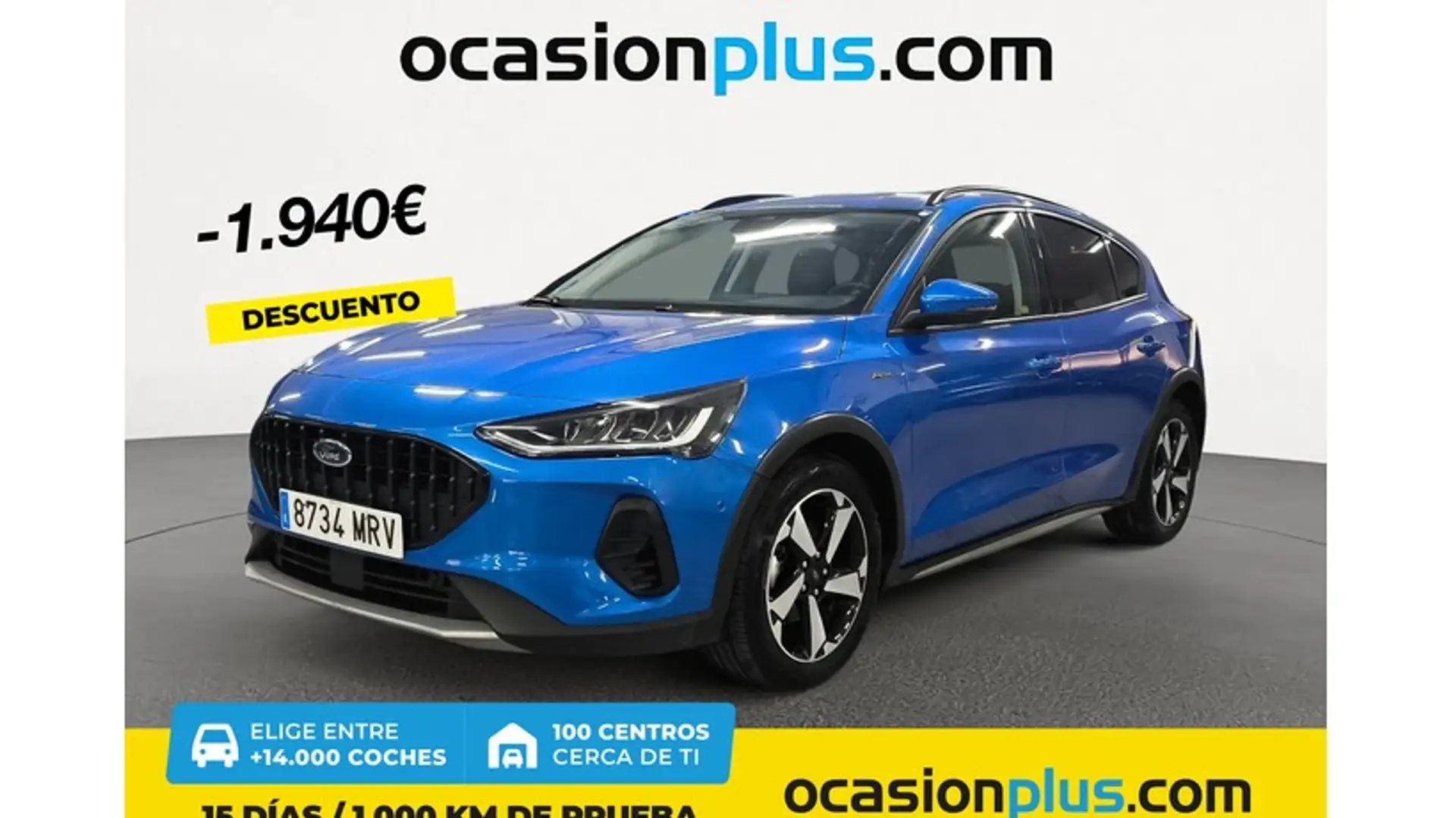 Ford Focus 1.0 Ecoboost MHEV Active 155 Aut. Bleu - 1