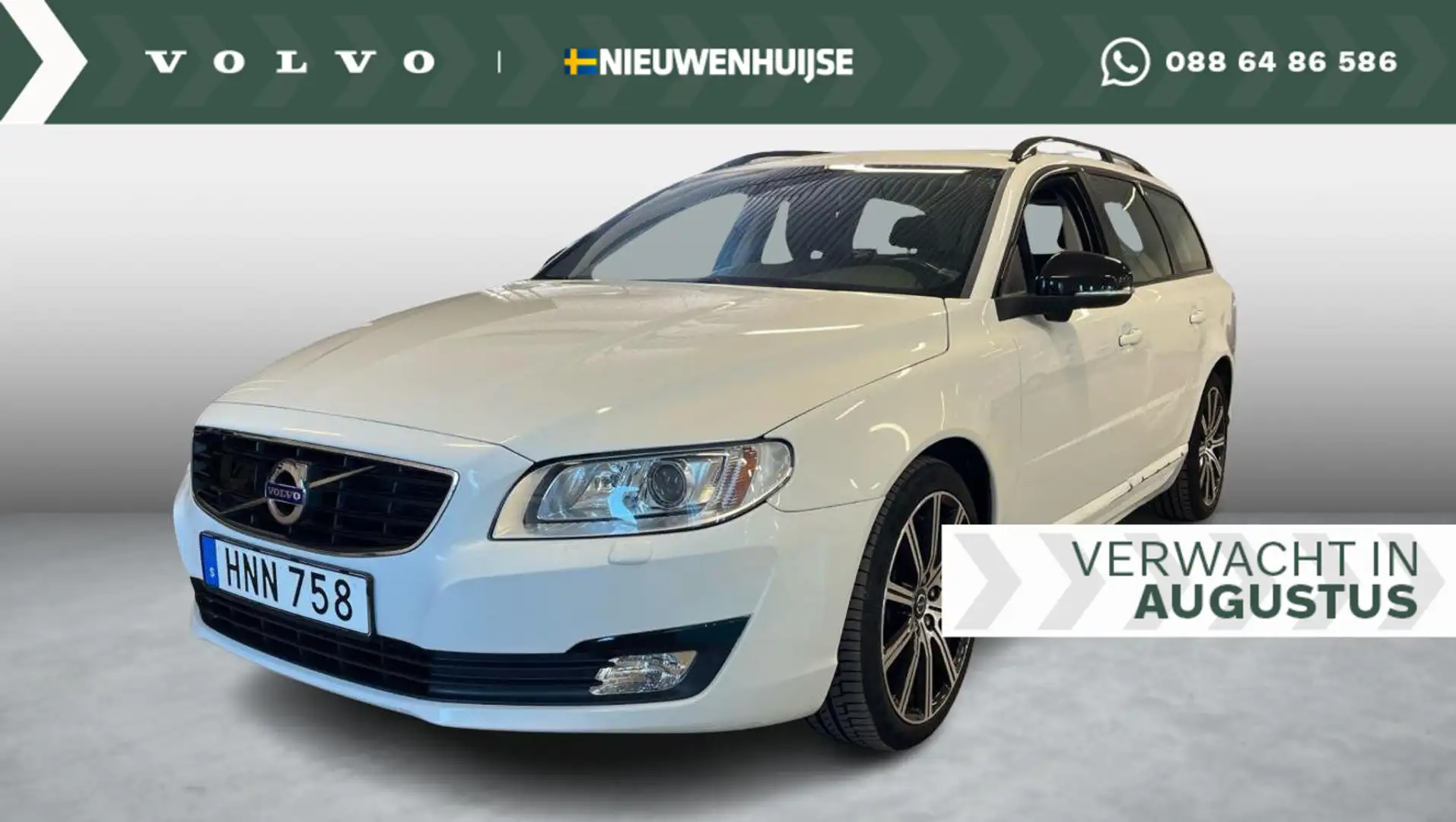 Volvo V70 2.4 D4 AWD Dynamic | Uniek | 1ste Eigenaar | 5 Cil Wit - 1