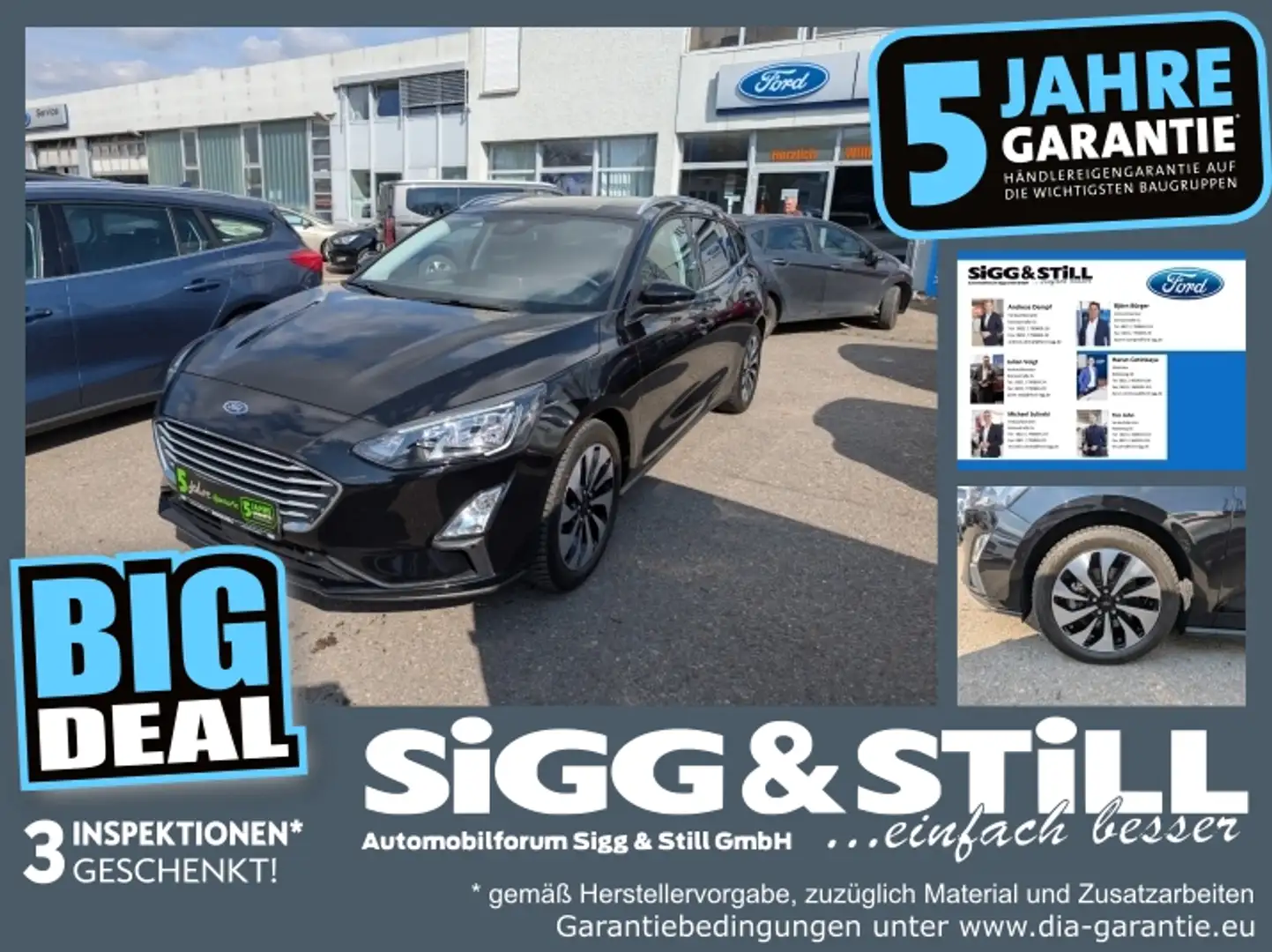 Ford Focus Turnier 1.0 Cool&Connect NAVI*LED*SHZ*CAM Zwart - 1