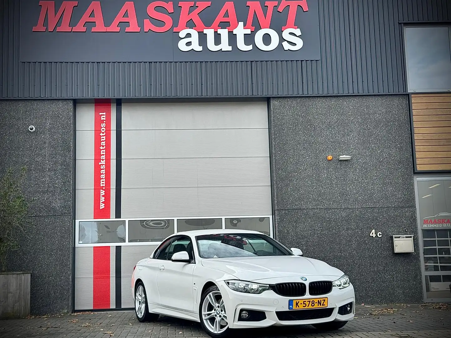 BMW 430 4-Serie Cabrio (f33) 430i / M Sport Edition High E Blanc - 2