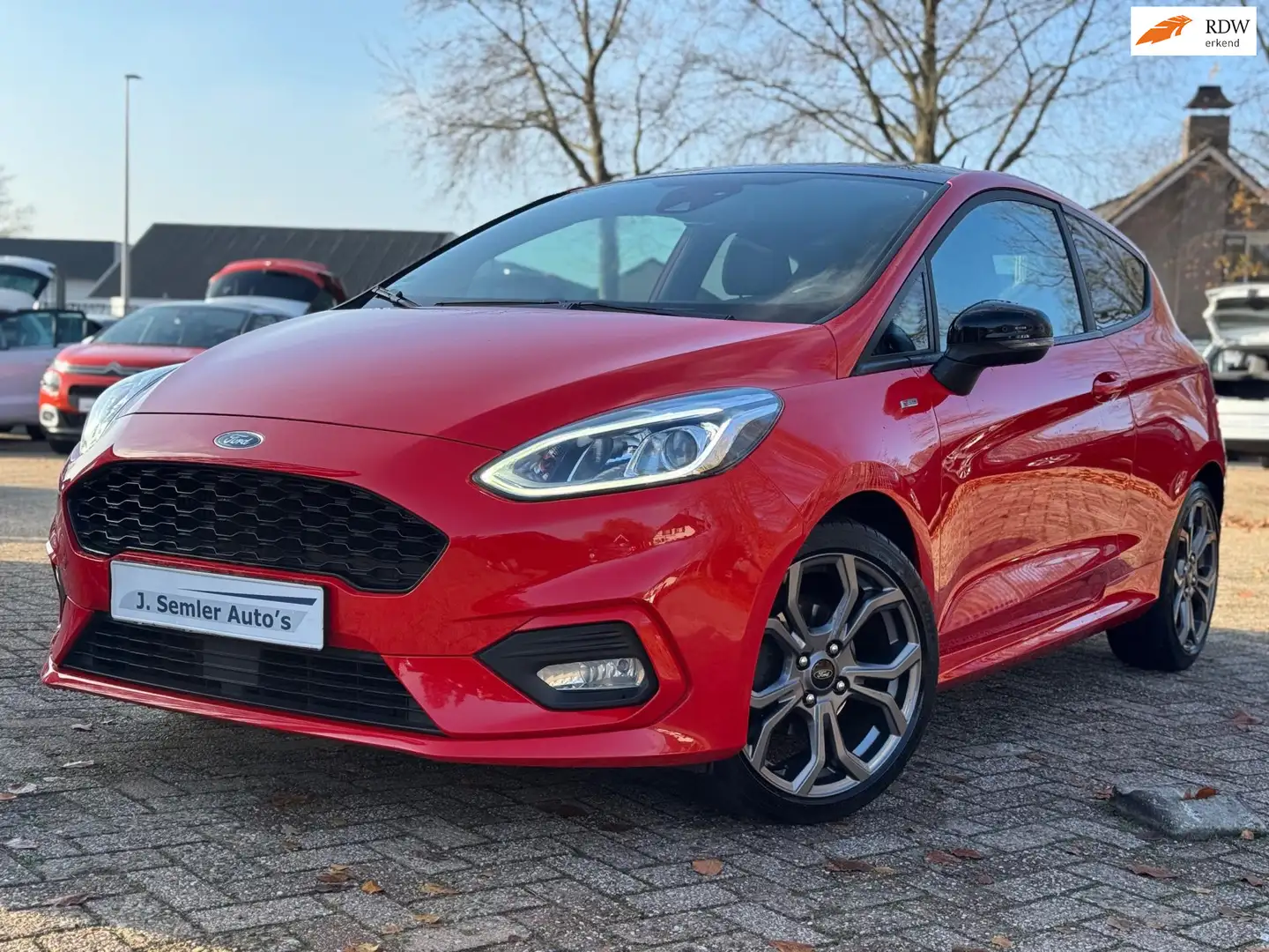 Ford Fiesta 1.0 EcoBoost ST-Line RED & BLACK NAVI APPLE CARPLA Rot - 1