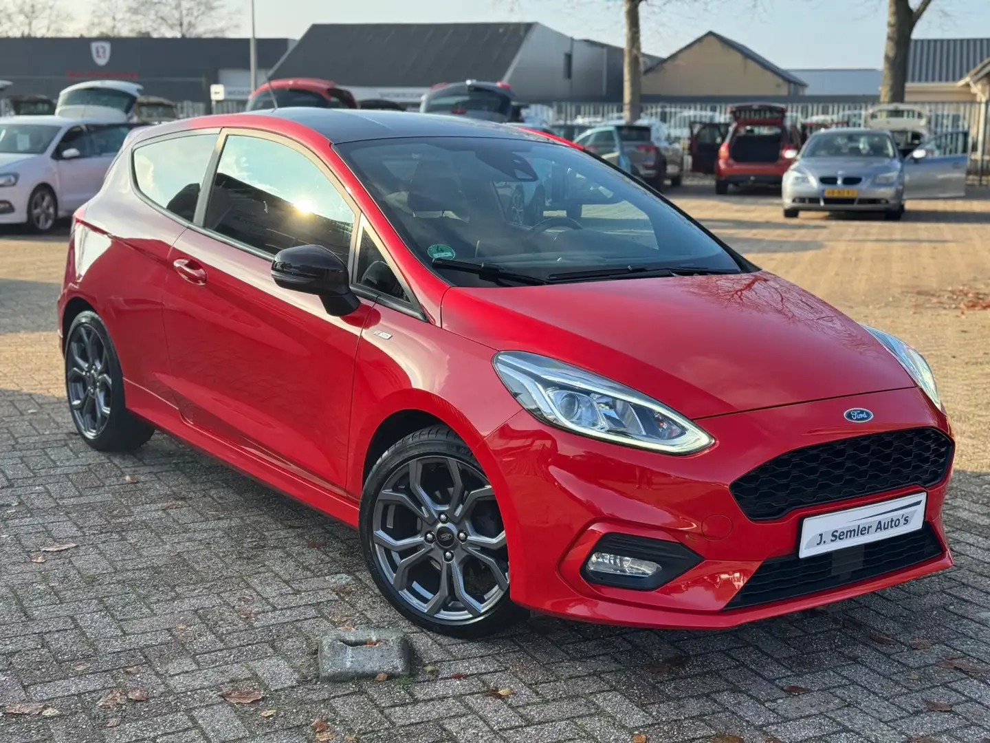Ford Fiesta 1.0 EcoBoost ST-Line RED & BLACK NAVI APPLE CARPLA Rot - 2