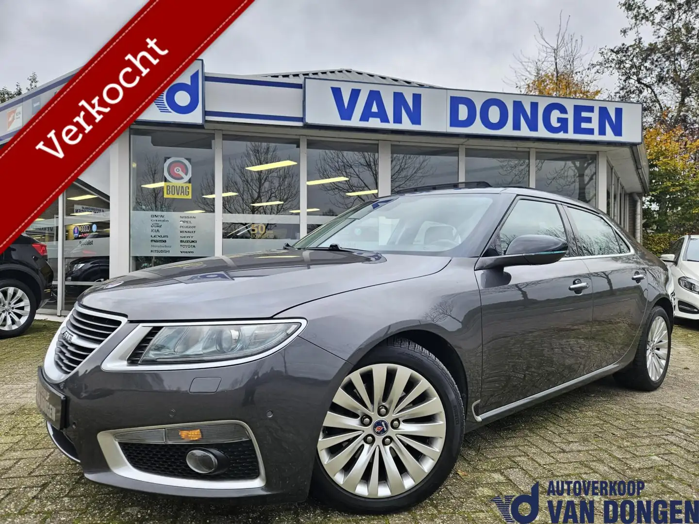 Saab 9-5 2.0T Aero Automaat | Panorama / 2011 / 220 PK / 1é Gri - 1