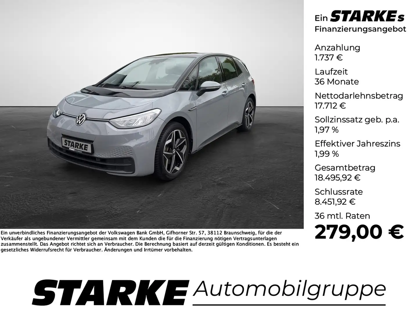 Volkswagen ID.3 Pure Performance City Grey - 1